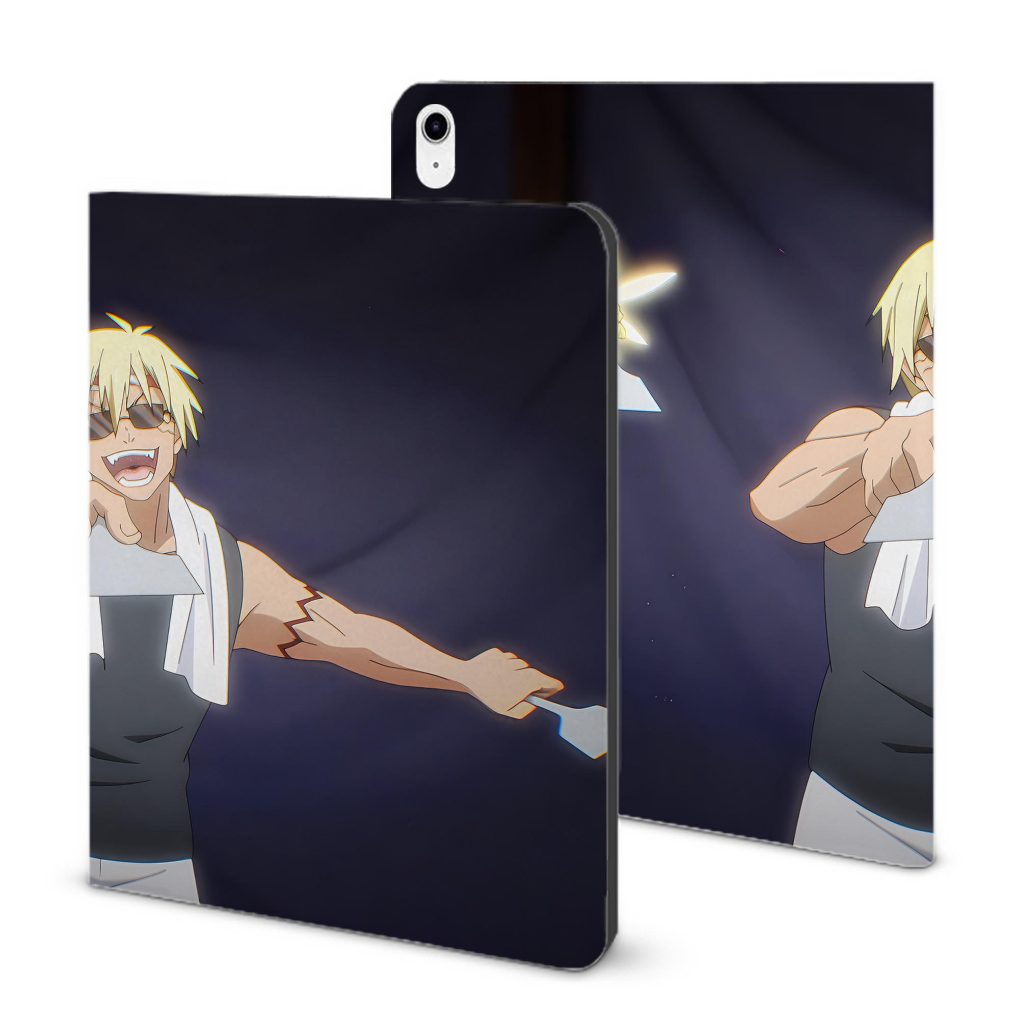 （画像用） 転スラ Regarding Reincarnated to Slime IPad ケース ブック型 PUレザー TPU 耐衝撃 軽量 薄型 ペン収納なし 全面保護 IPad 各モデル対応